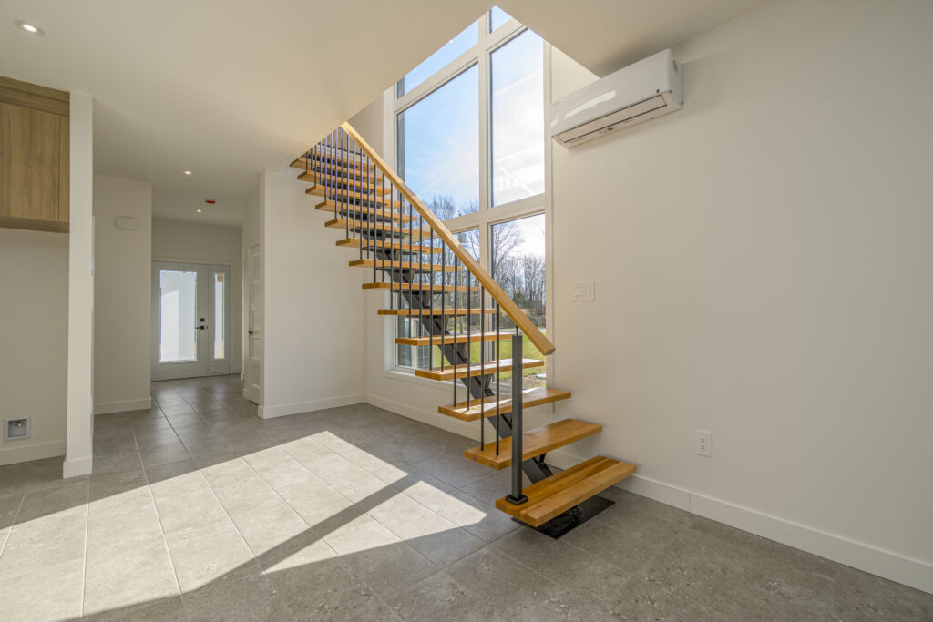 Escalier dans un jumelée (construction neuve)